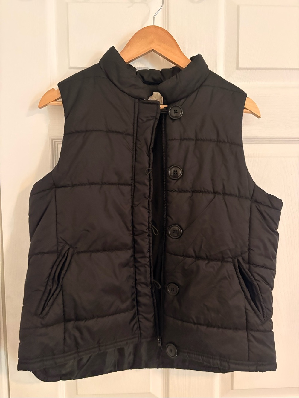 Studio Works Black Button Vest